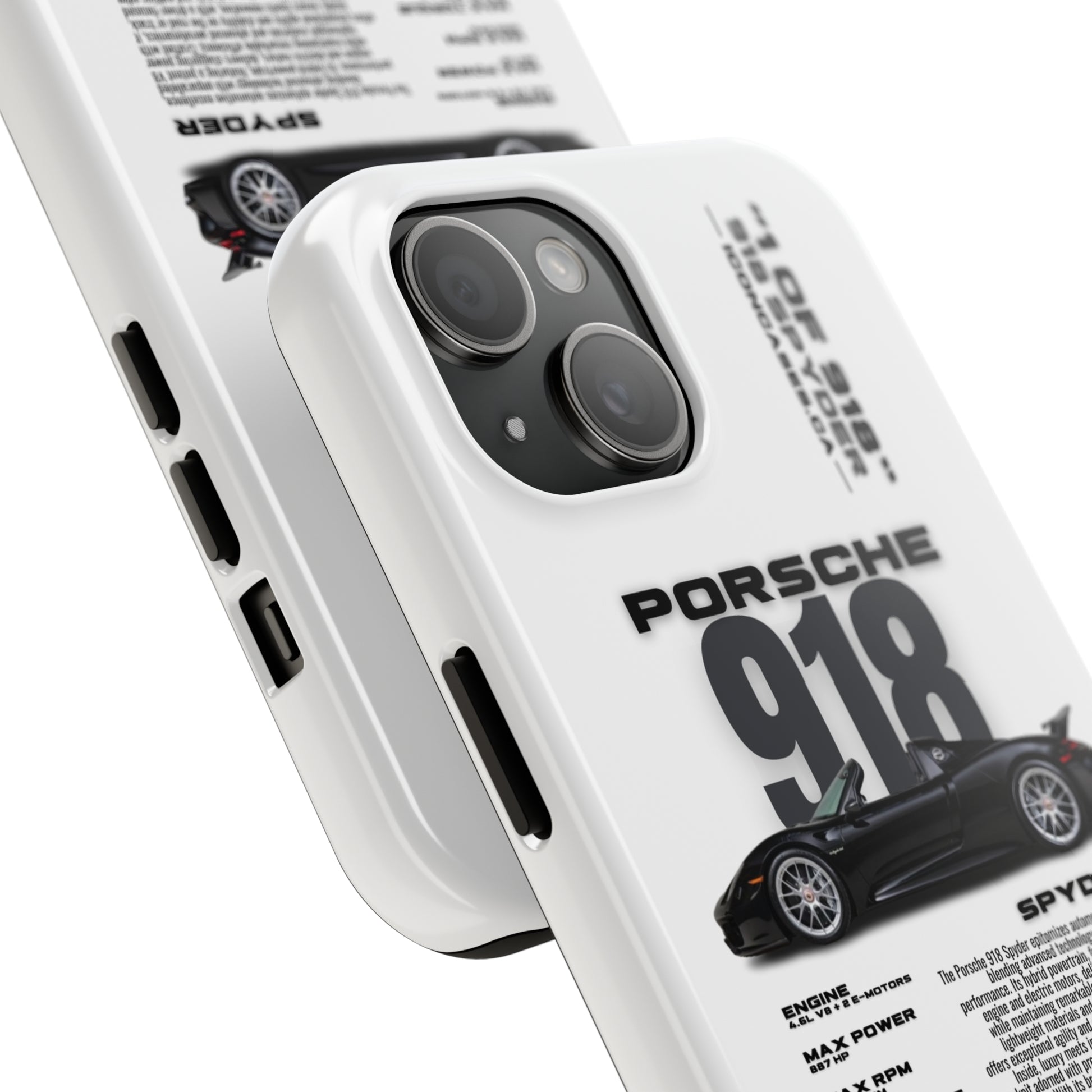 "918 spyder" White Case Phone Case Icon Cases