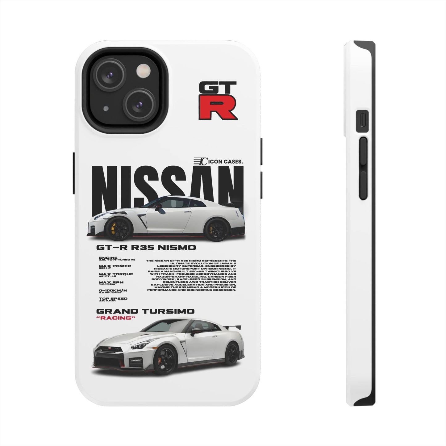 "GTR R35" white case Phone Case Icon Cases