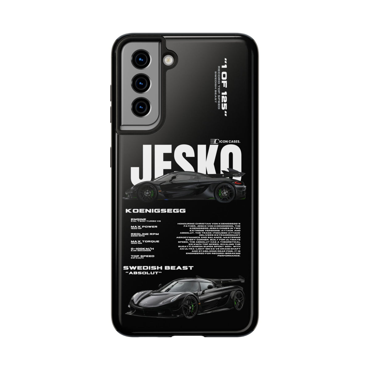 "Jesko" Black case