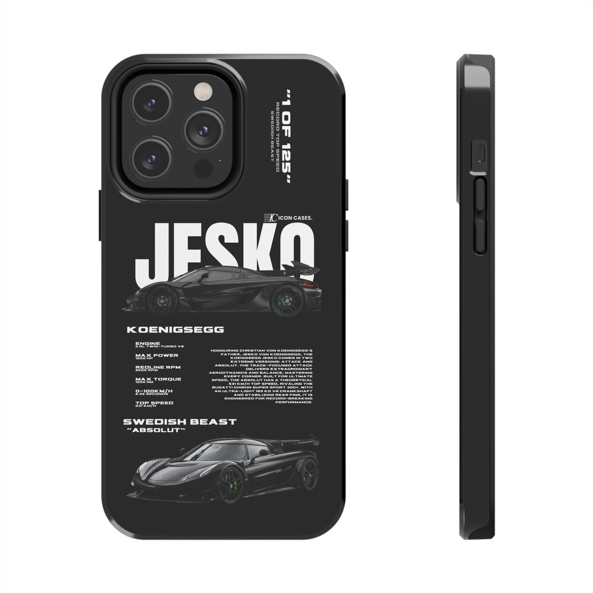 "Jesko" Black case