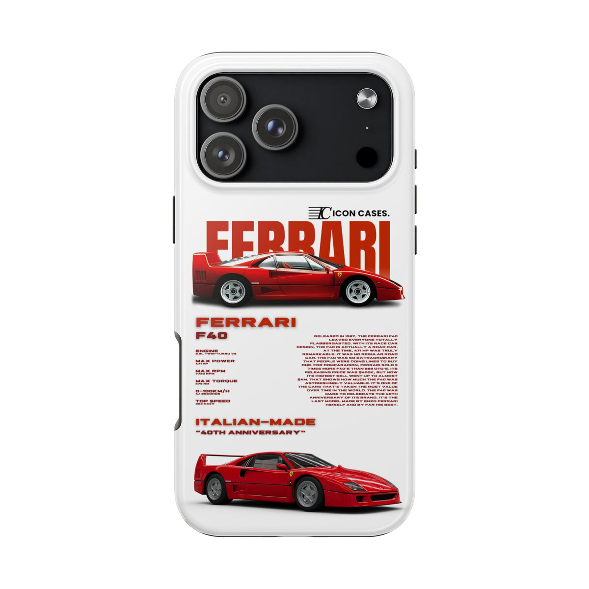"F40" White Case