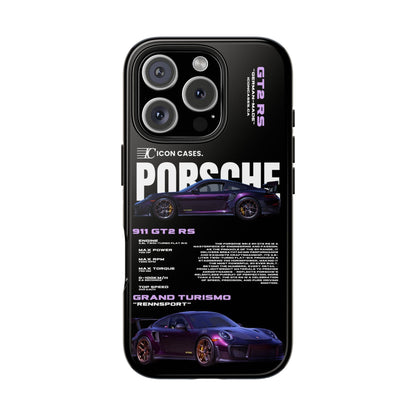 "Purple GT2RS" Black Case