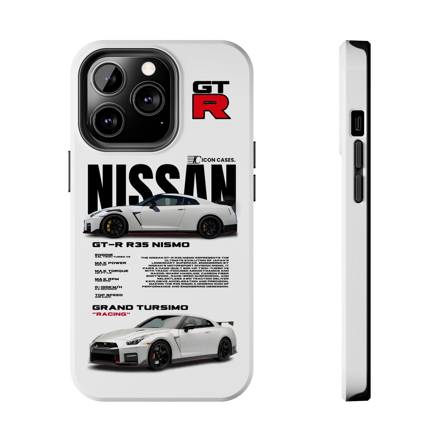 "GTR R35" white case Phone Case Icon Cases