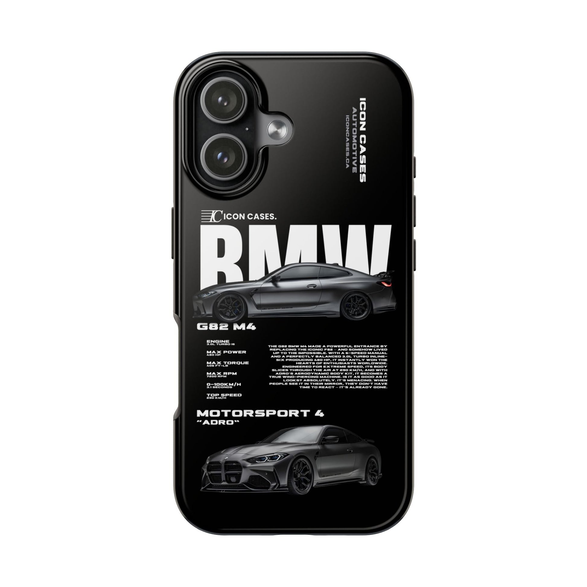 "G82 M4" Black Case Phone Case Icon Cases