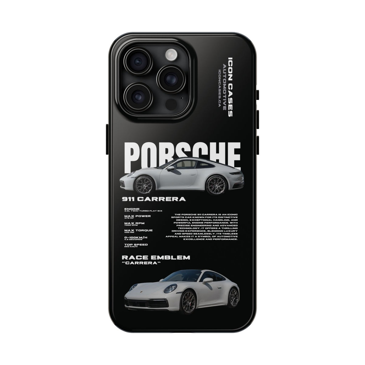 "992 carrera" Black Case