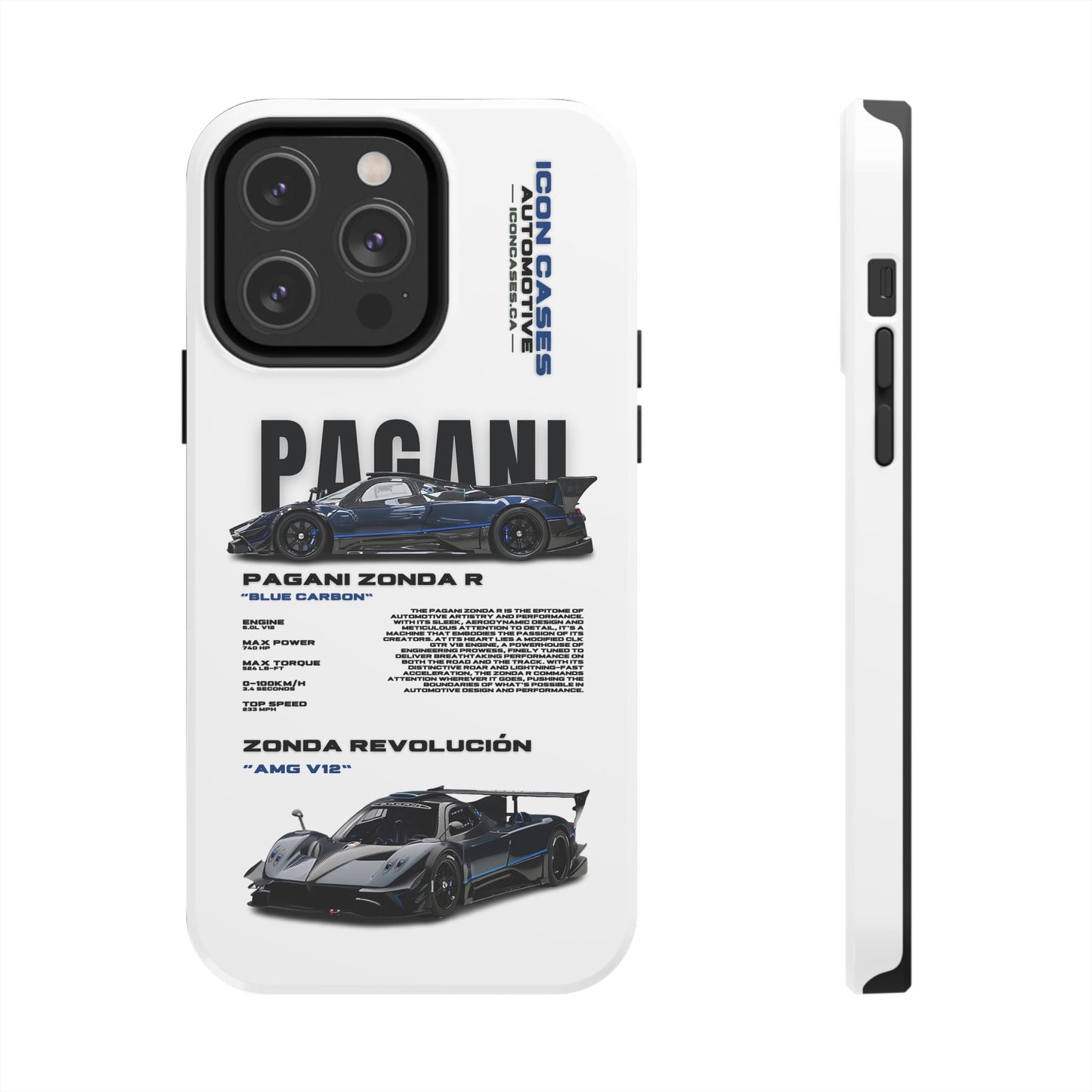 "Zonda R" White Case Phone Case Icon Cases