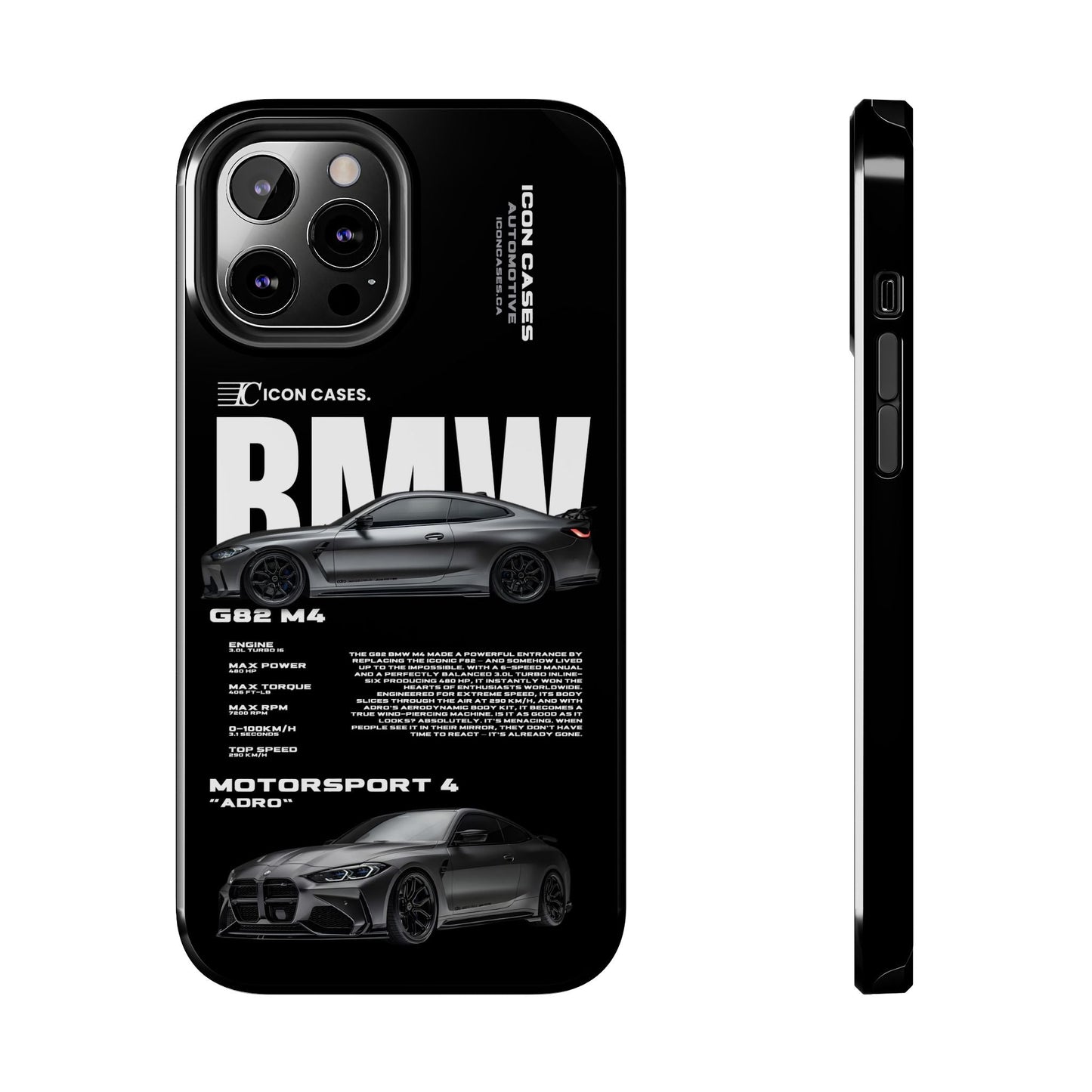 "G82 M4" Black Case Phone Case Icon Cases