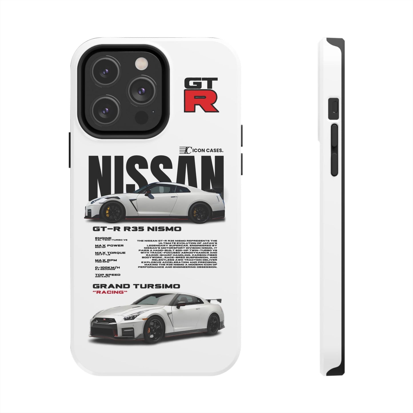 "GTR R35" white case Phone Case Icon Cases