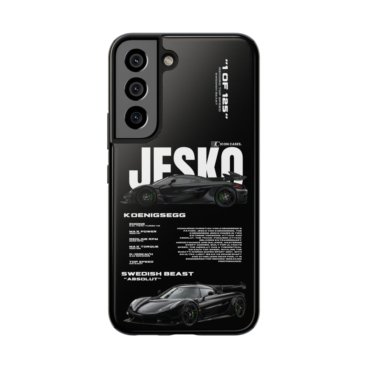 "Jesko" Black case