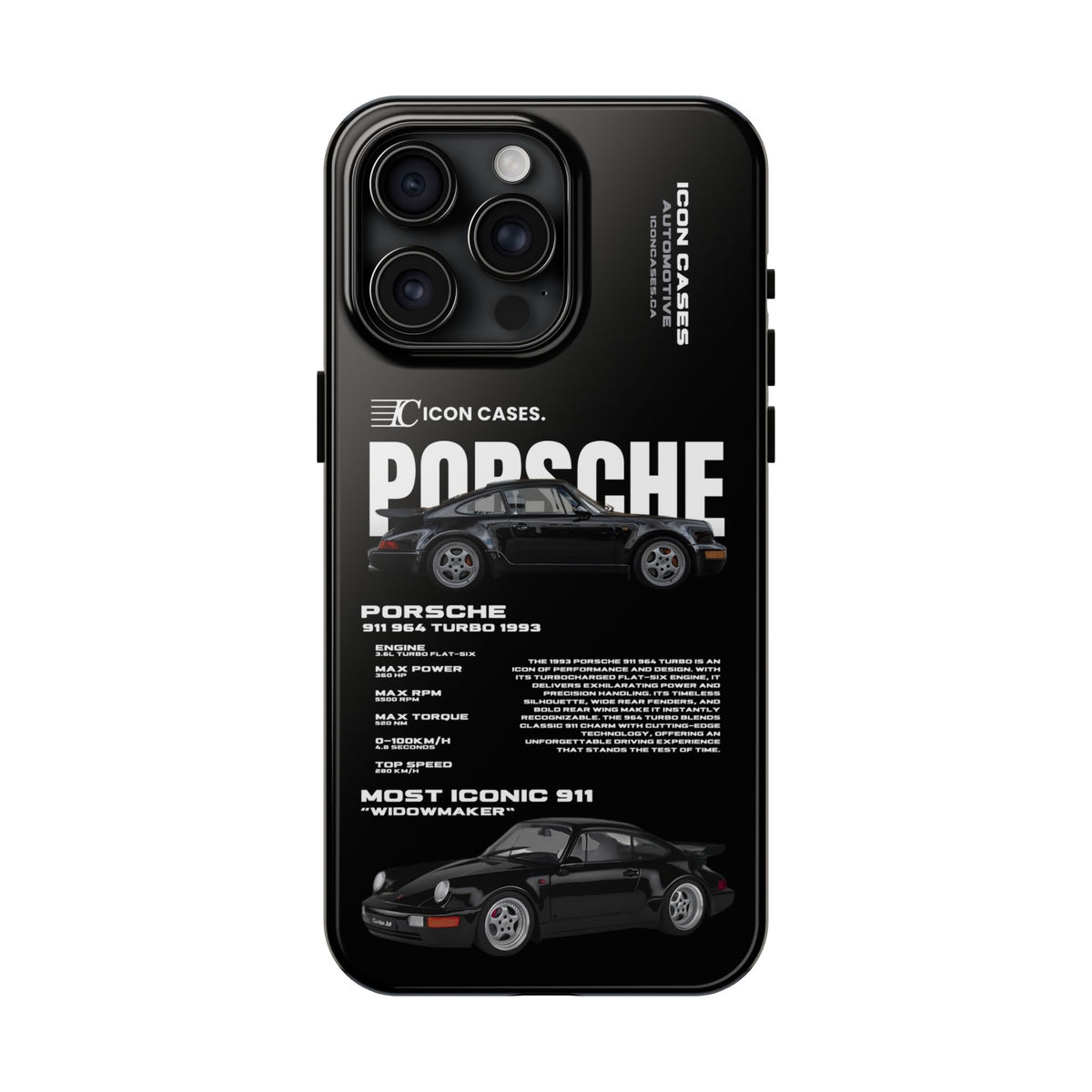 "964 Turbo" black case