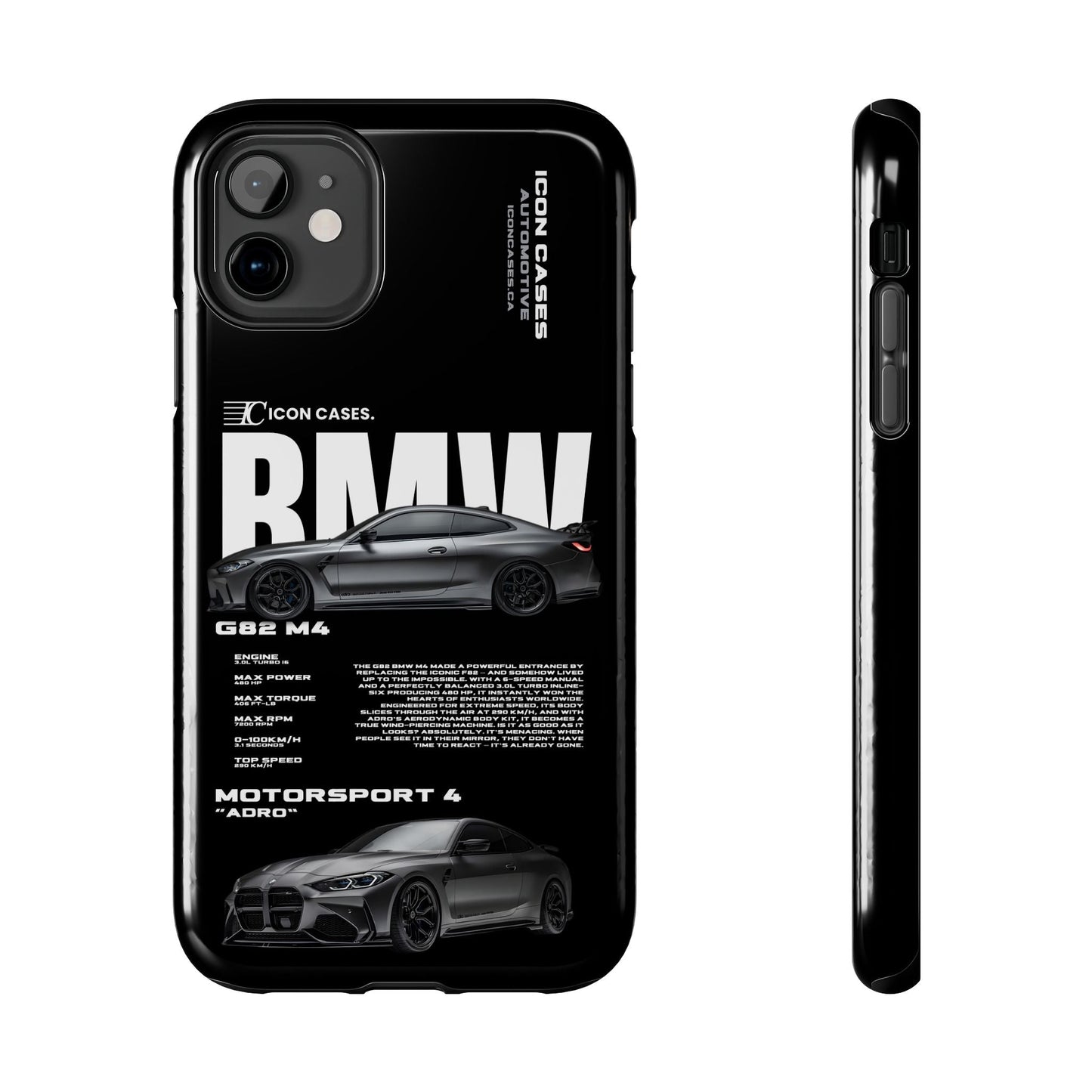 "G82 M4" Black Case Phone Case Icon Cases