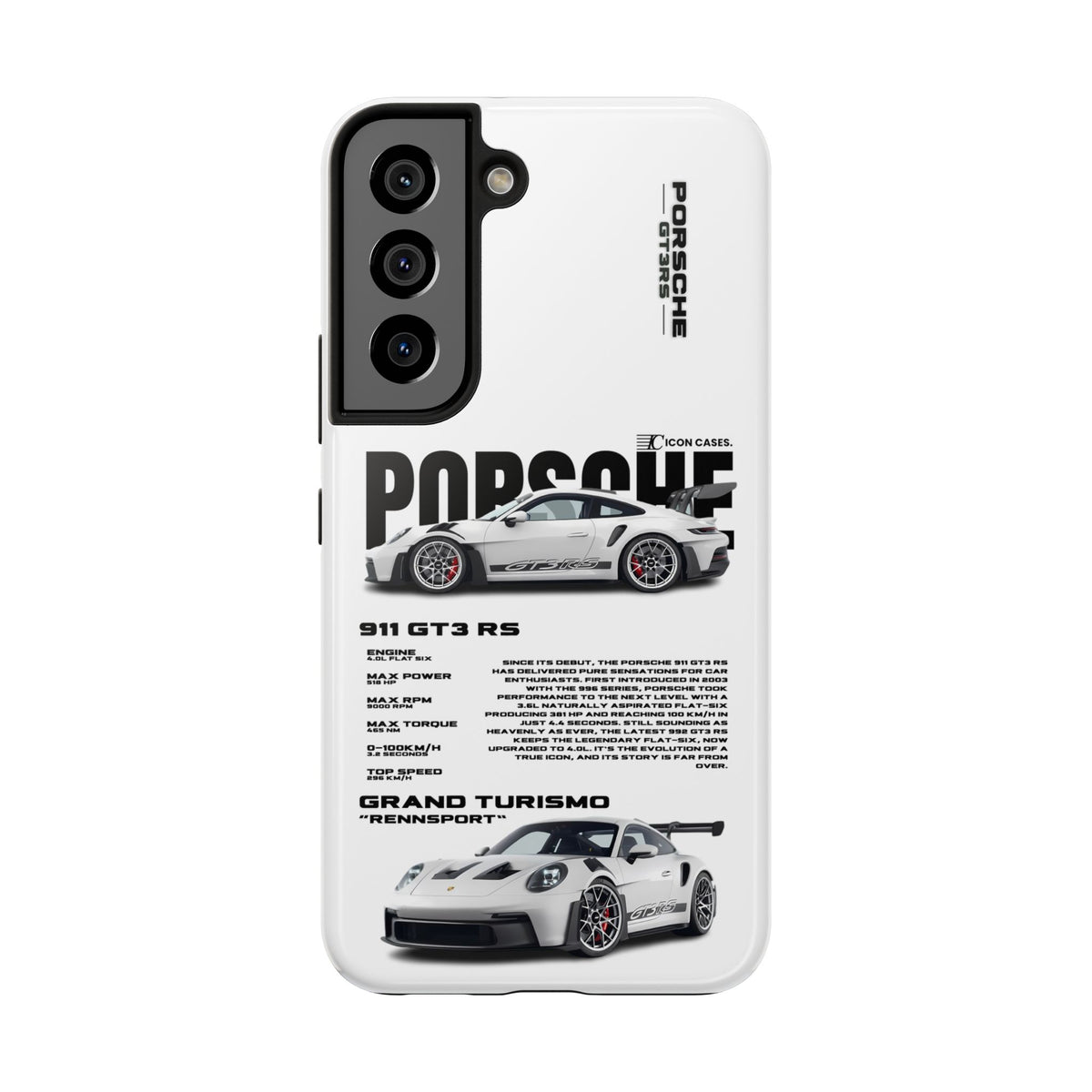 "GT3 RS" white case