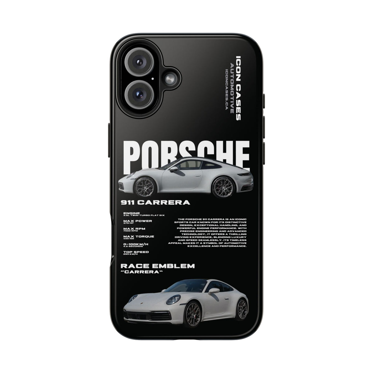 "992 carrera" Black Case