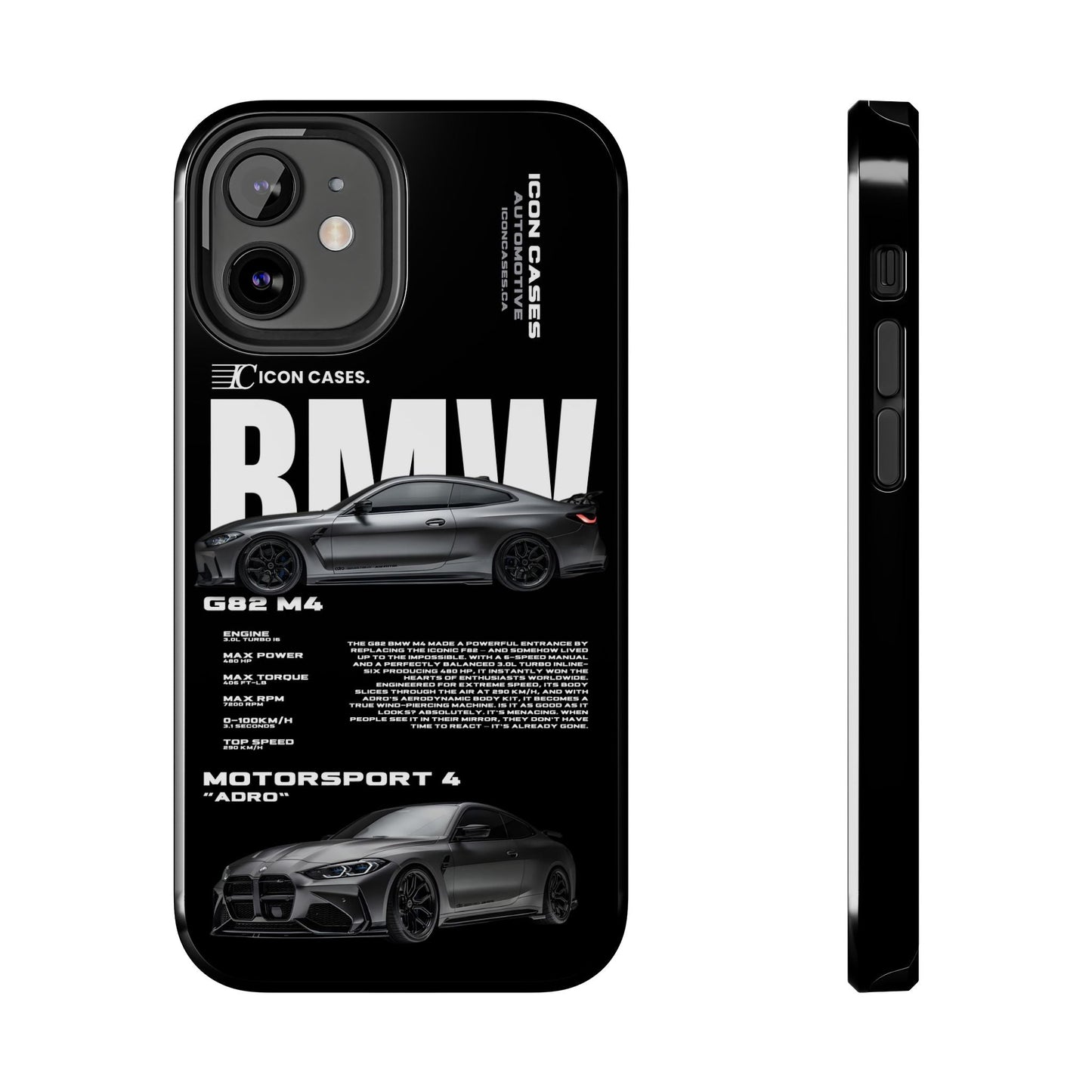 "G82 M4" Black Case Phone Case Icon Cases