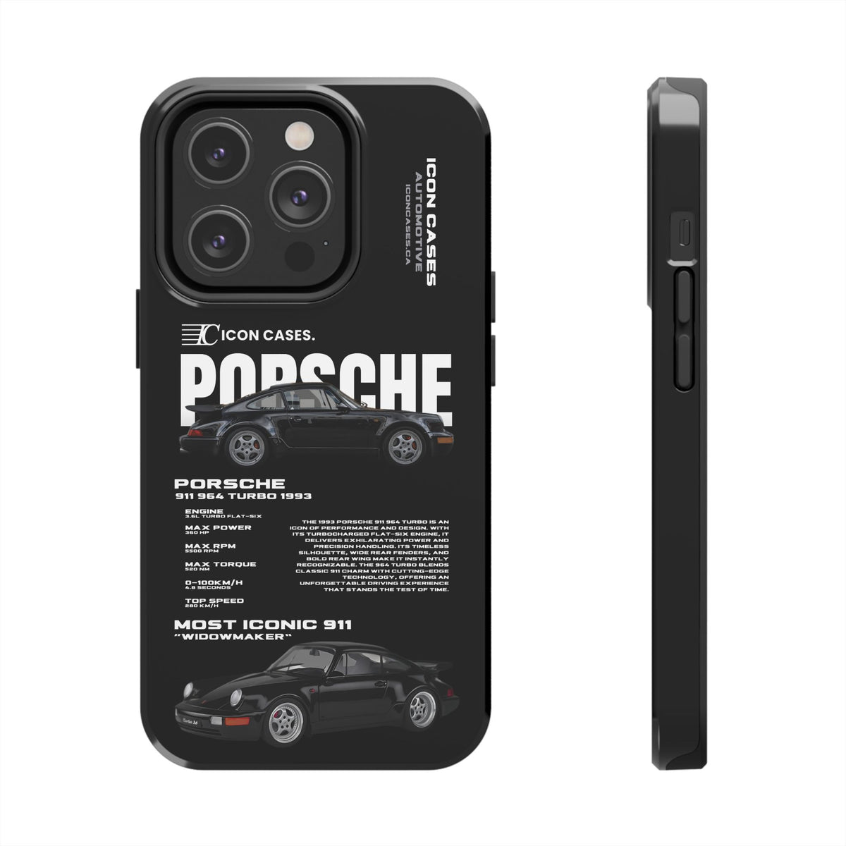 "964 Turbo" black case