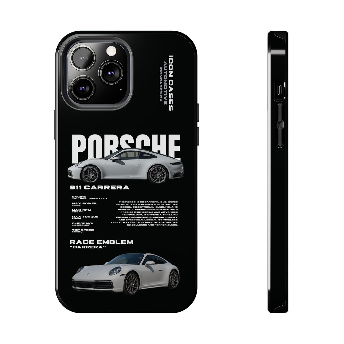 "992 carrera" Black Case