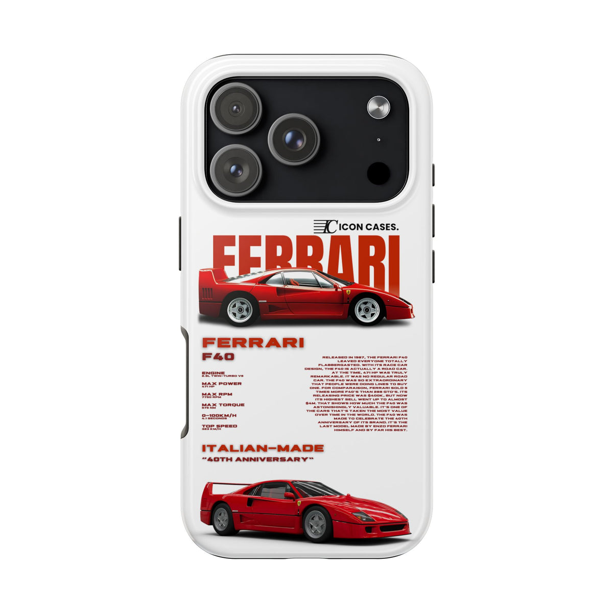 "F40" White Case