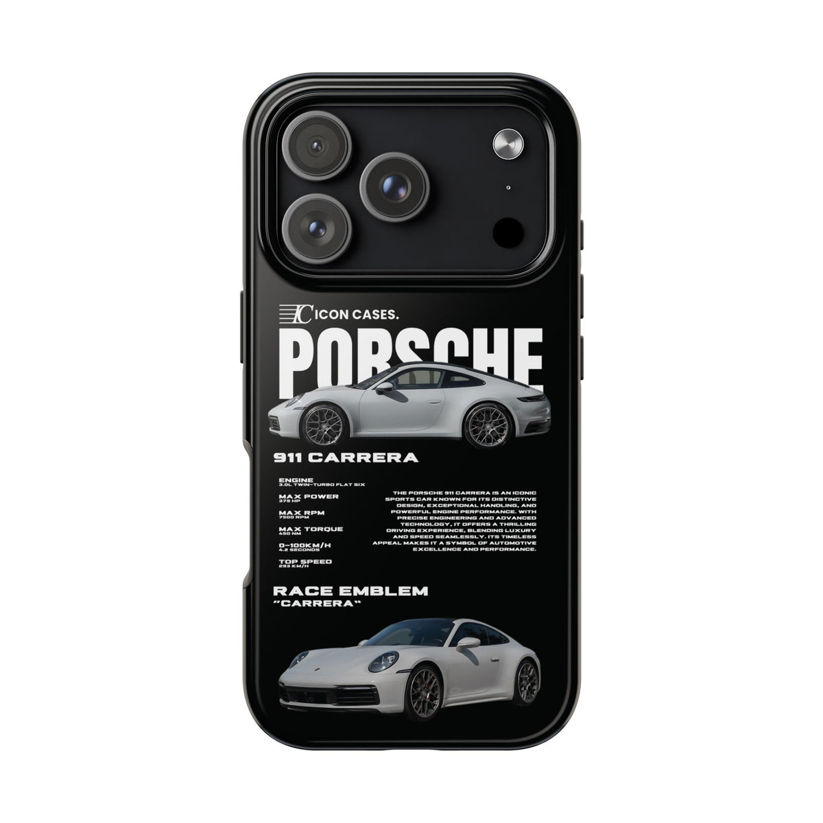 "992 carrera" Black Case