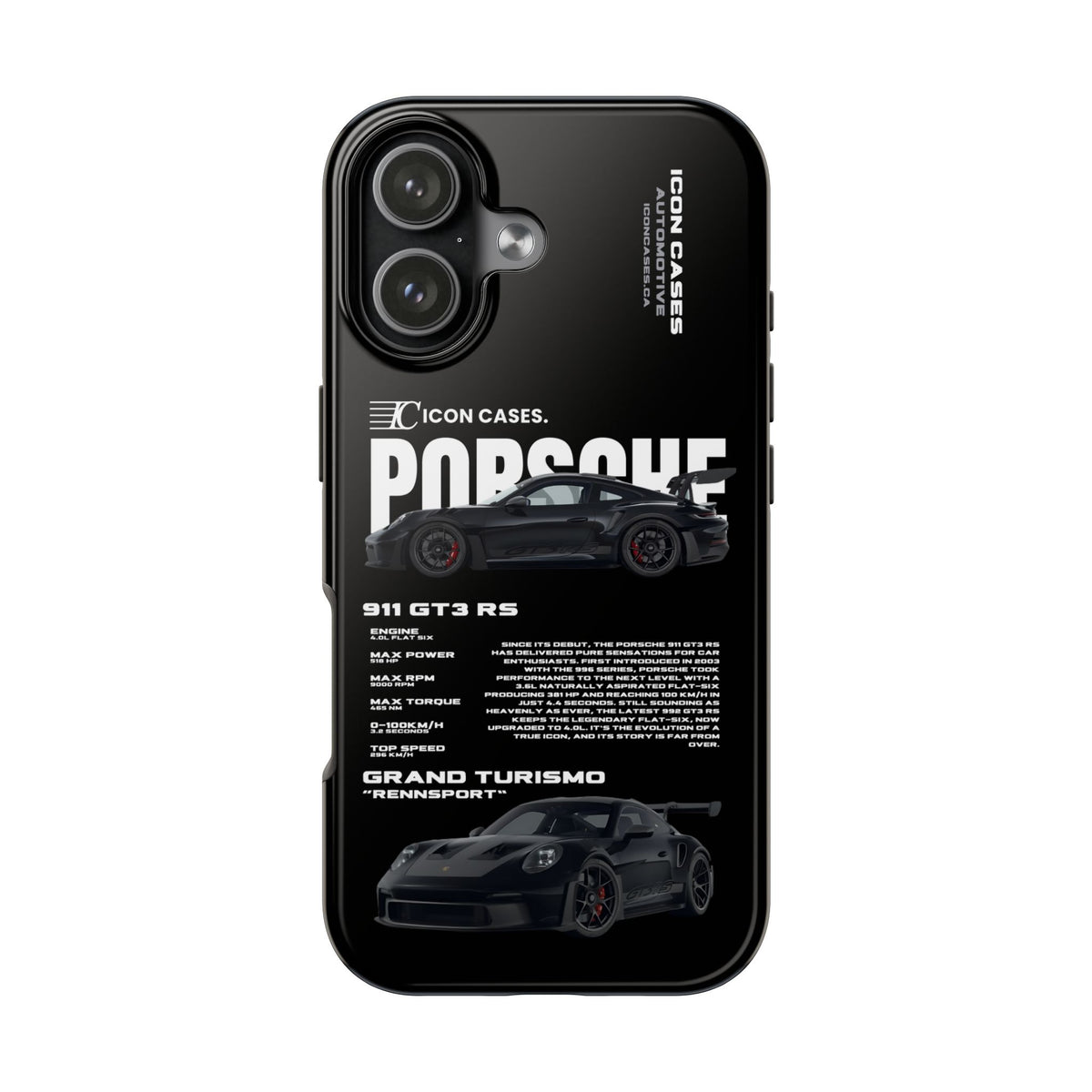 "GT3RS" black case