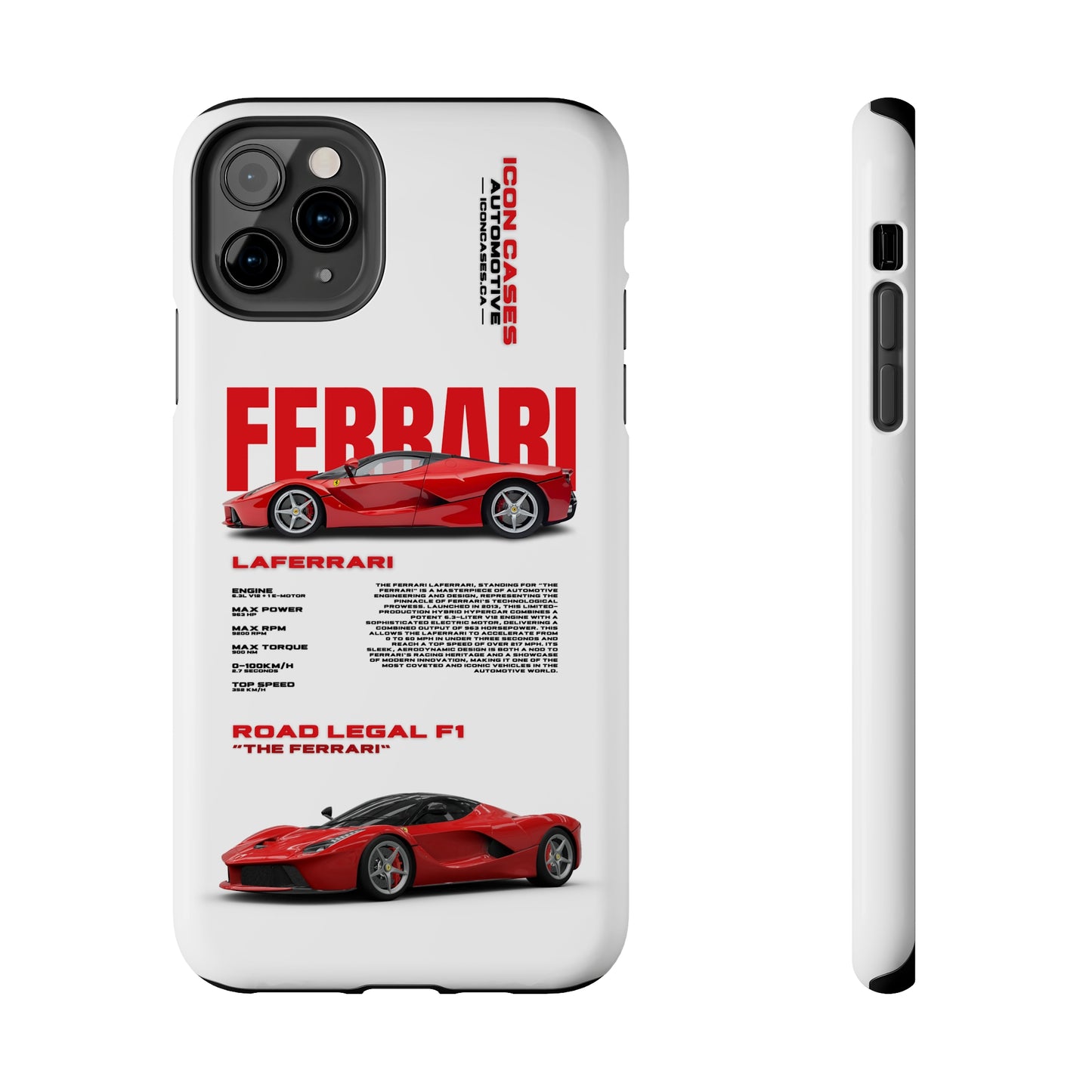 "Laferrari" White Case Phone Case Icon Cases