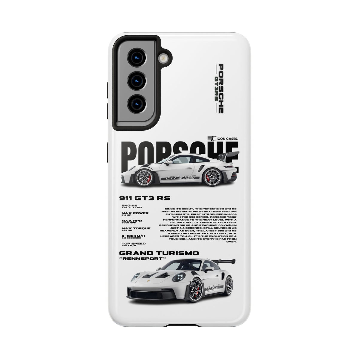 "GT3 RS" white case