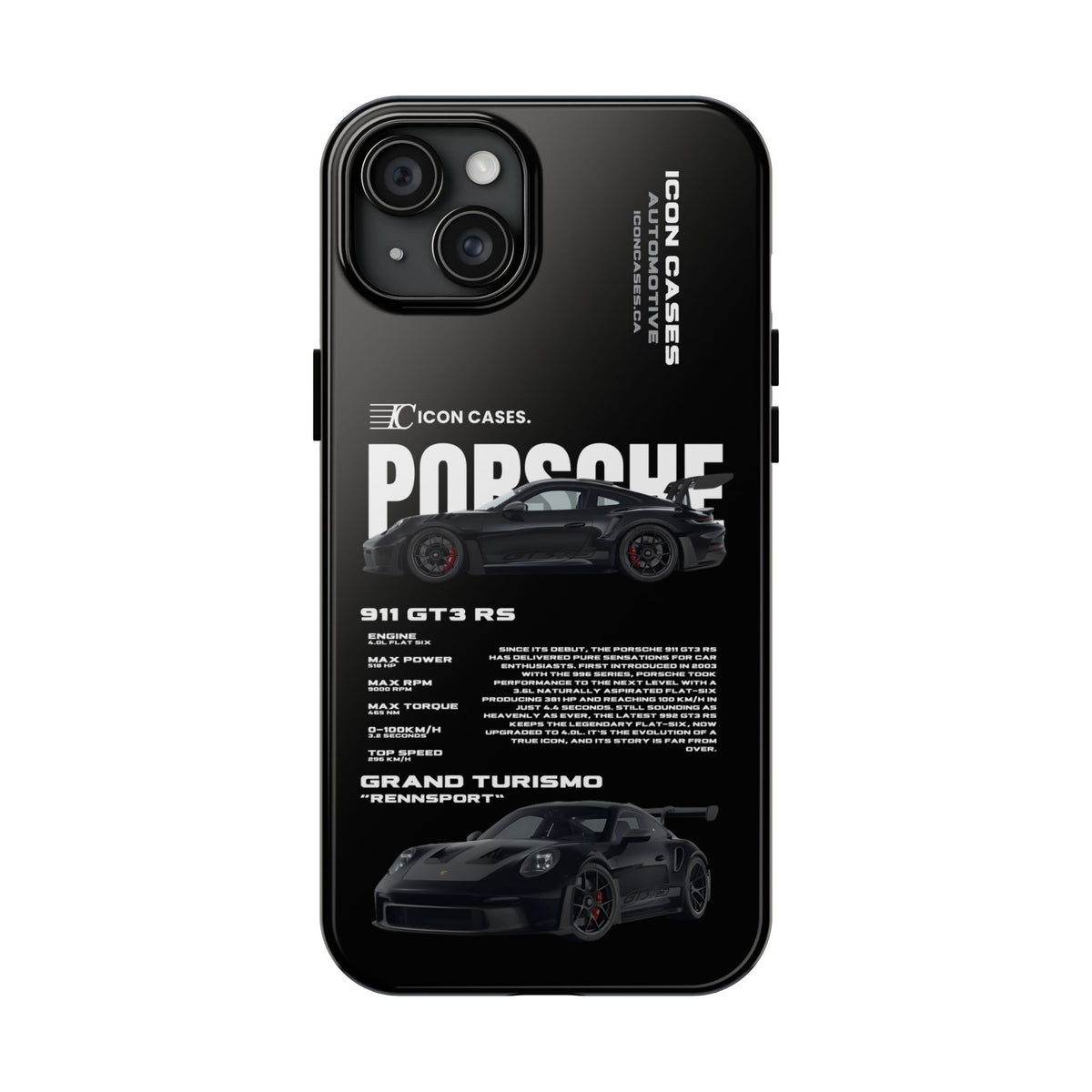 "GT3RS" black case