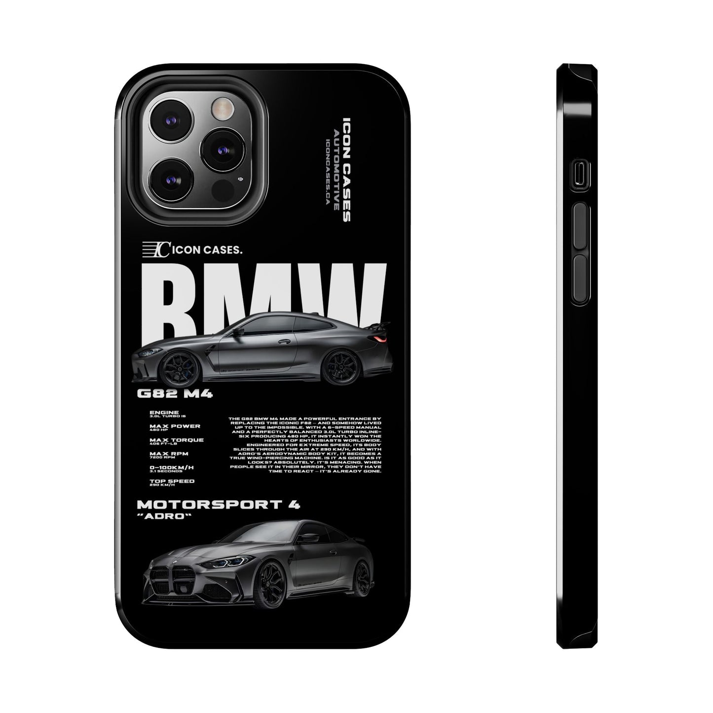 "G82 M4" Black Case Phone Case Icon Cases