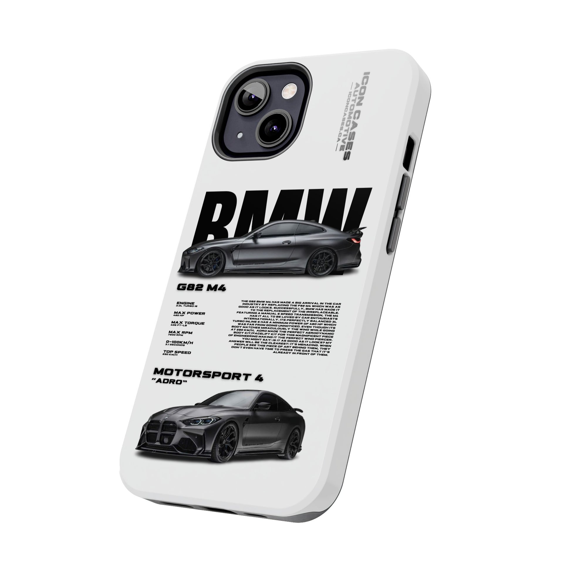 "G82 M4" White Case Phone Case Icon Cases