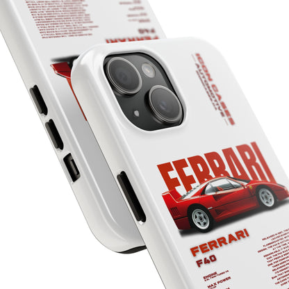 "F40" White Case Phone Case Icon Cases