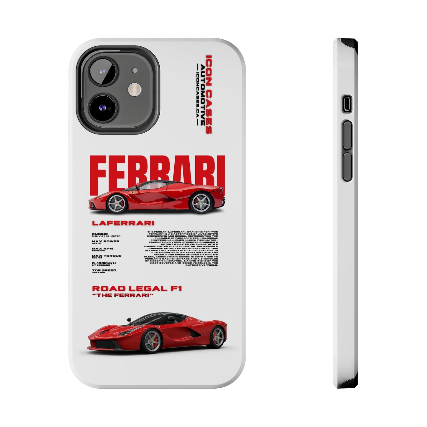 "Laferrari" White Case Phone Case Icon Cases