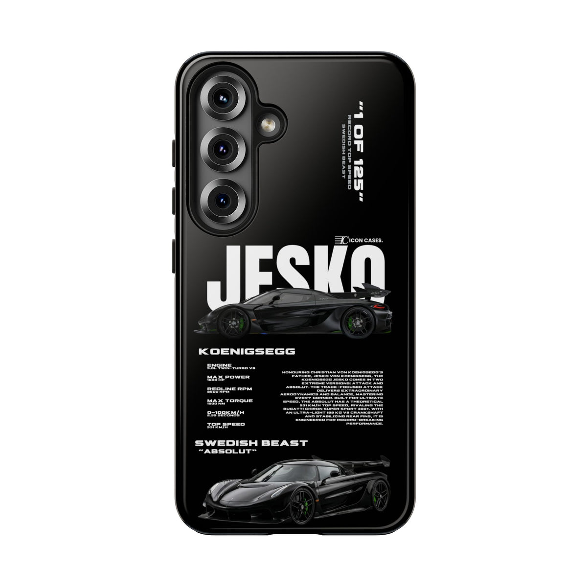 "Jesko" Black case