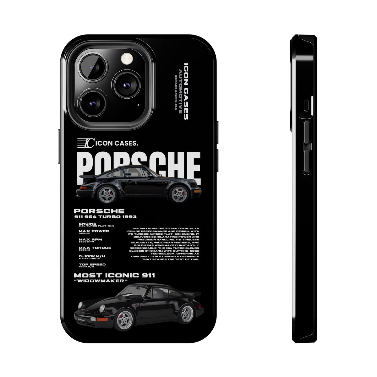 "964 Turbo" black case