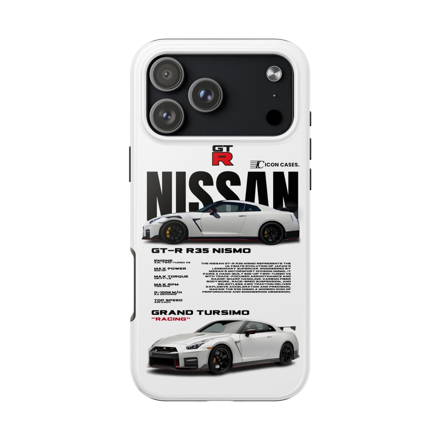 "GTR R35" white case Phone Case Icon Cases