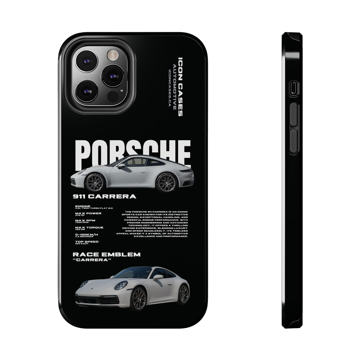 "992 carrera" Black Case
