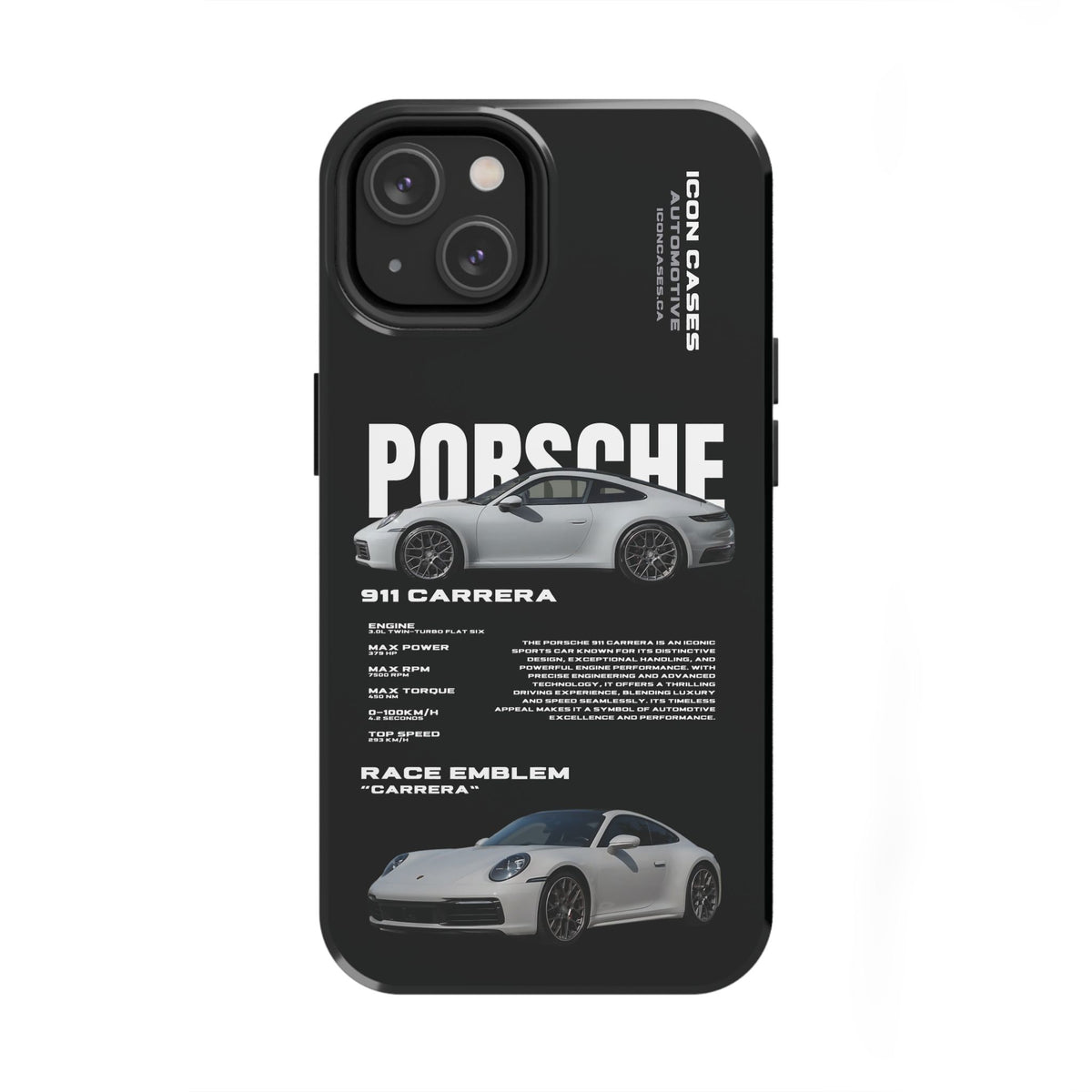 "992 carrera" Black Case