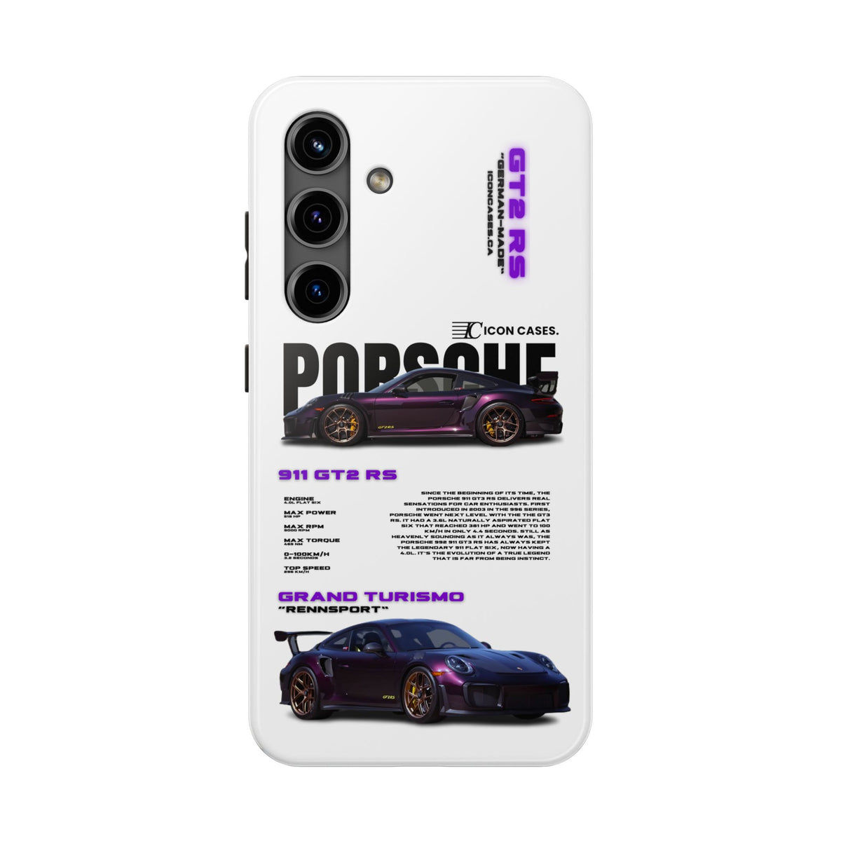 "Purple GT2RS" White Case