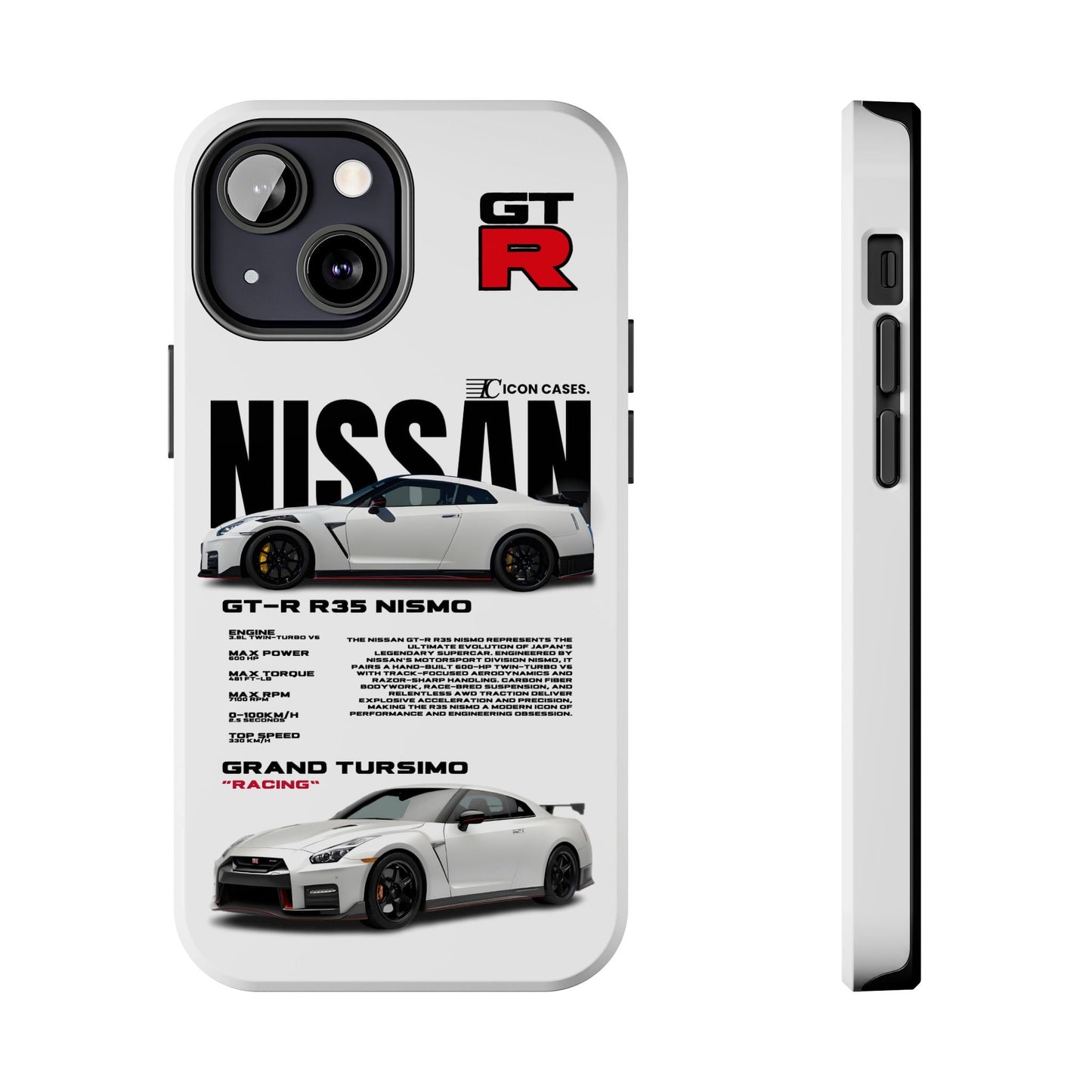 "GTR R35" white case Phone Case Icon Cases
