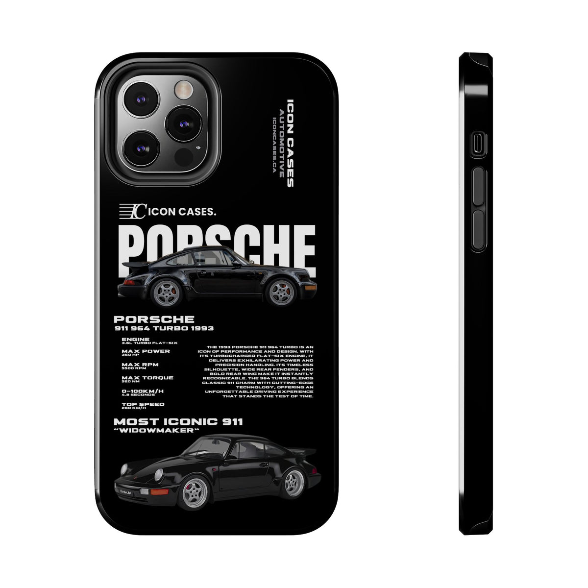 "964 Turbo" black case