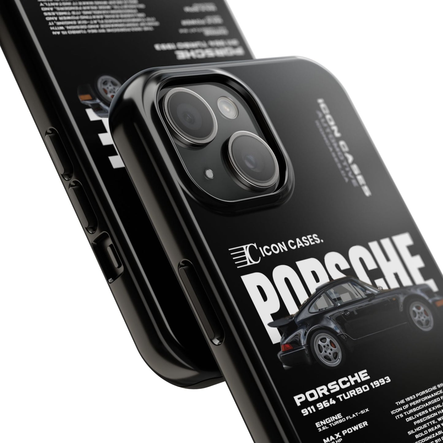 "964 Turbo" black case Phone Case Icon Cases
