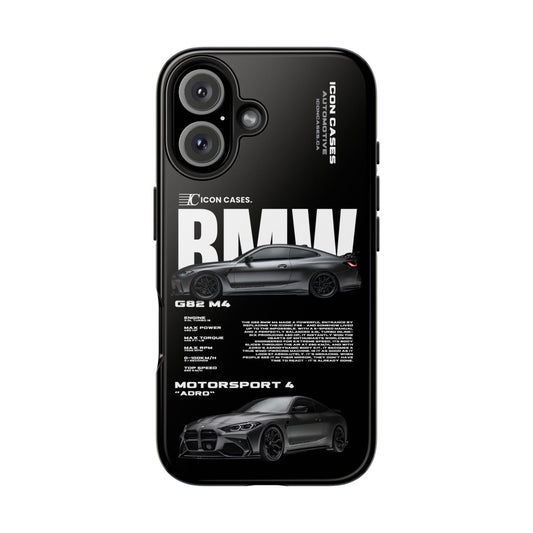 "G82 M4" Black Case Phone Case Icon Cases