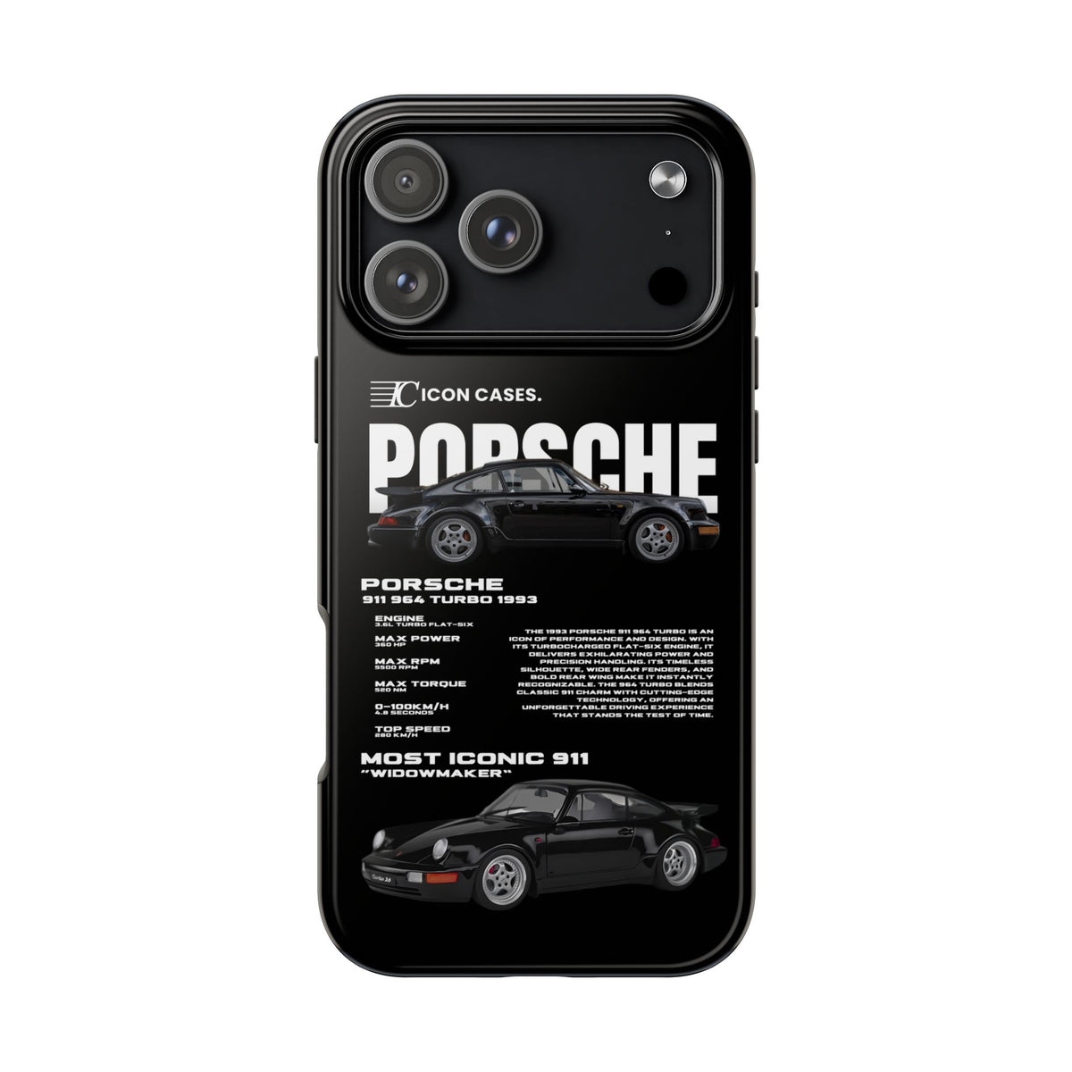 "964 Turbo" black case