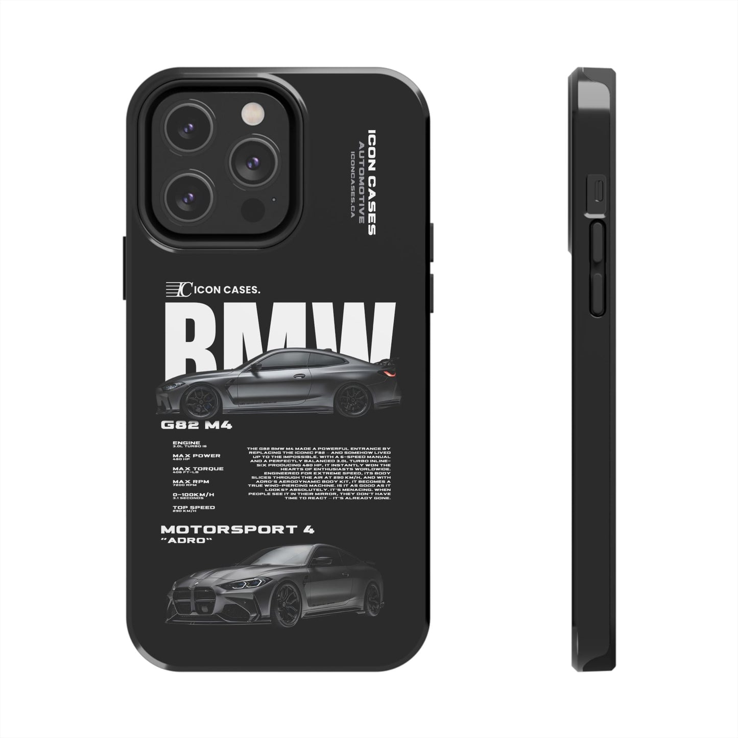 "G82 M4" Black Case Phone Case Icon Cases