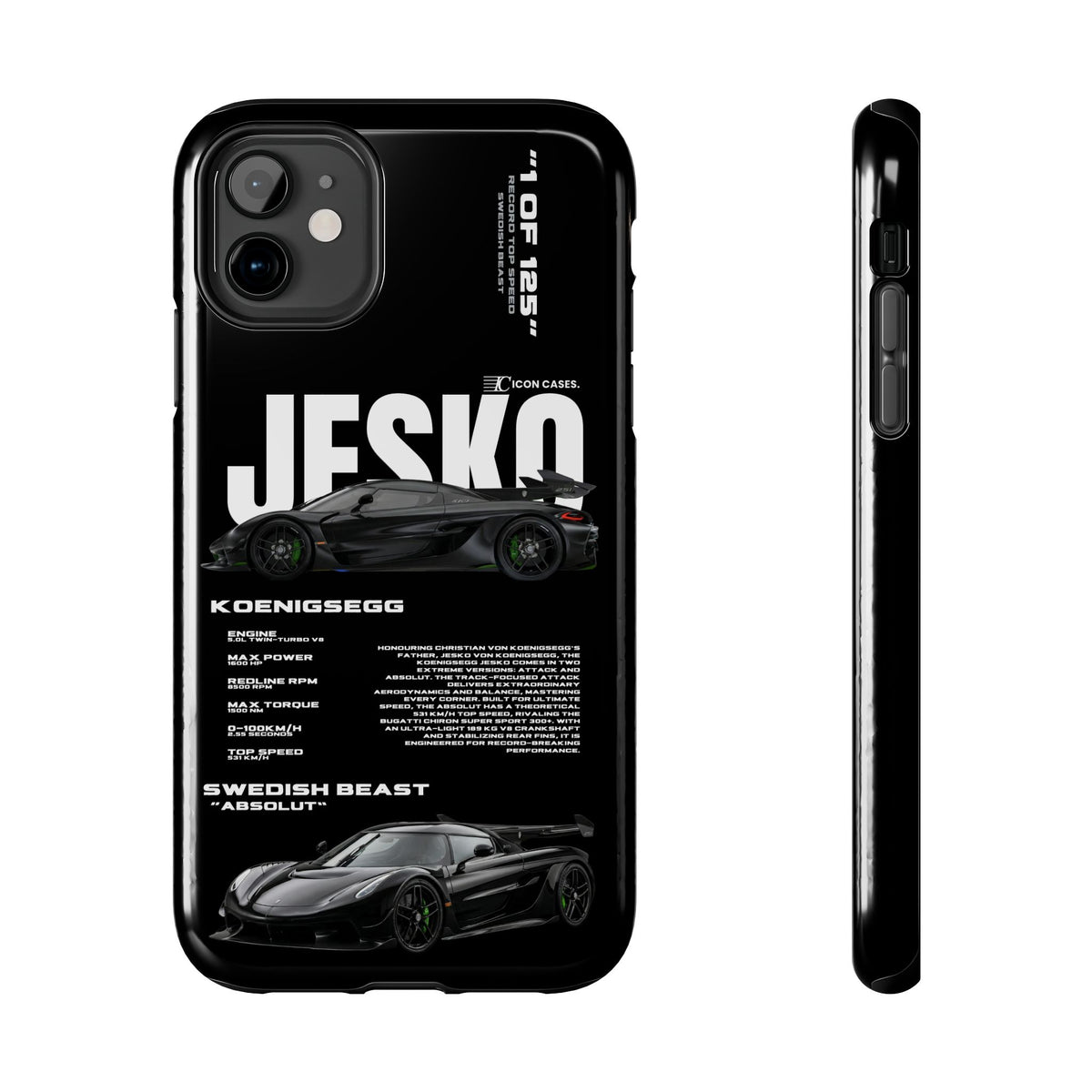 "Jesko" Black case