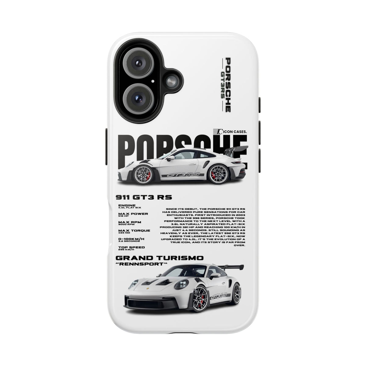 "GT3 RS" white case