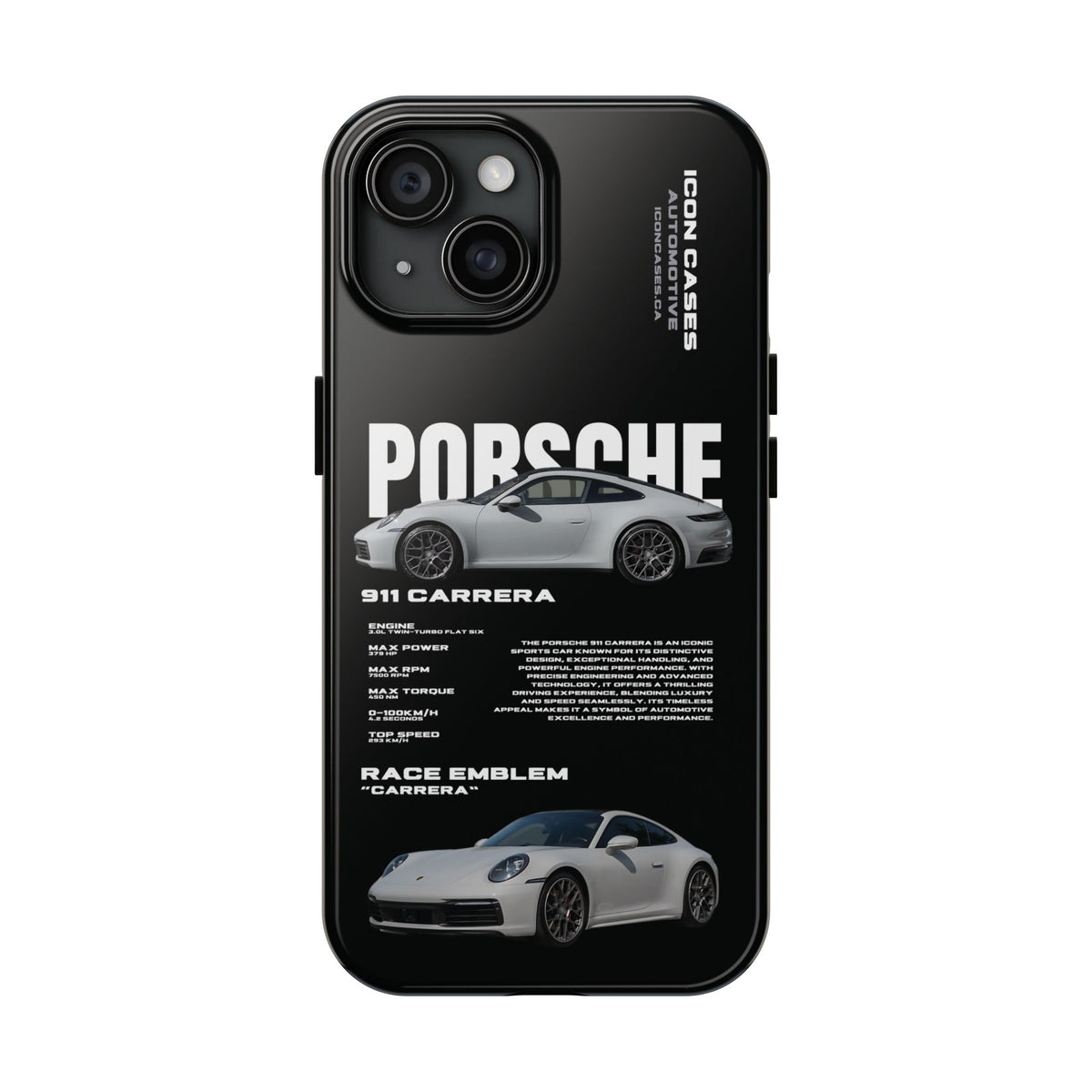 "992 carrera" Black Case