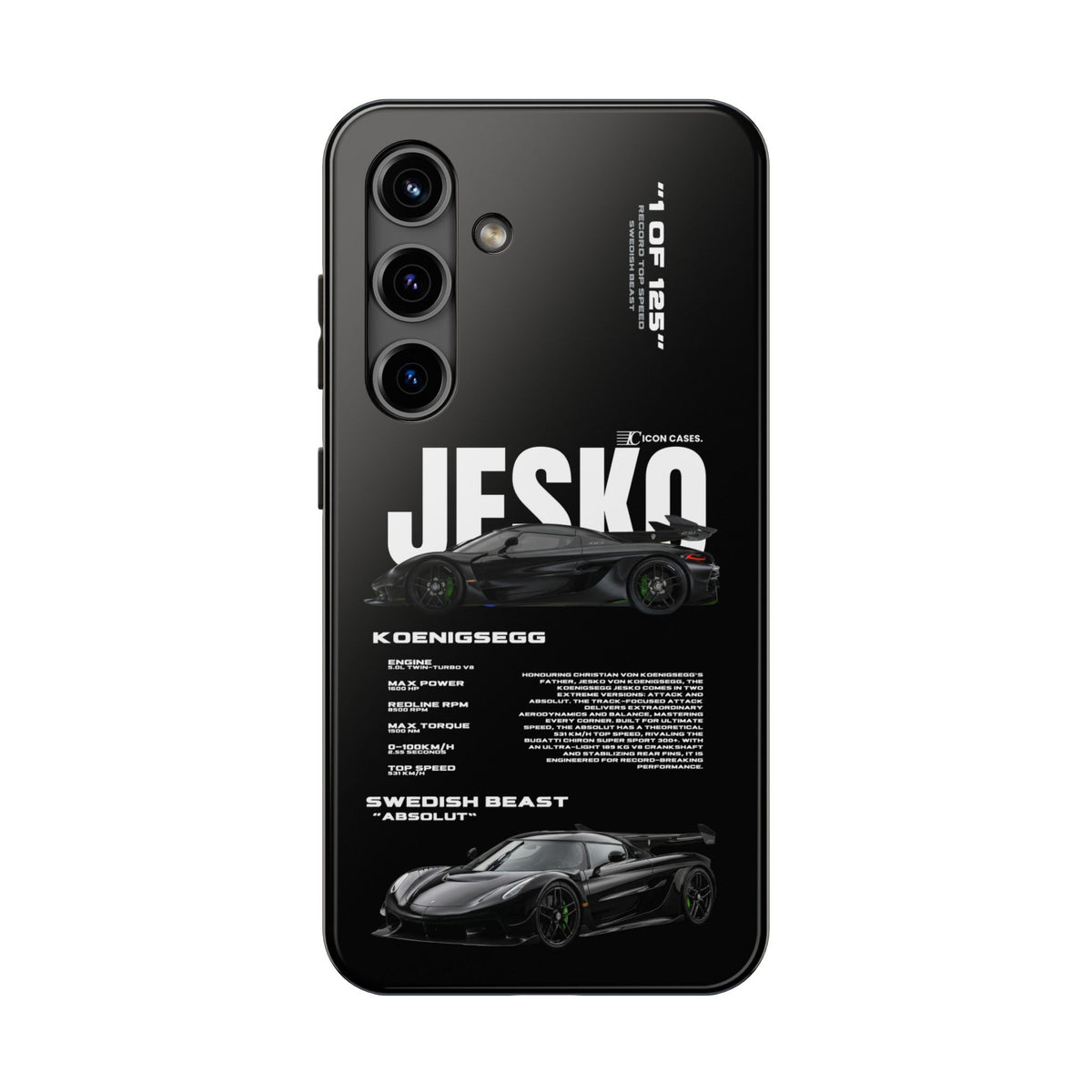 "Jesko" Black case