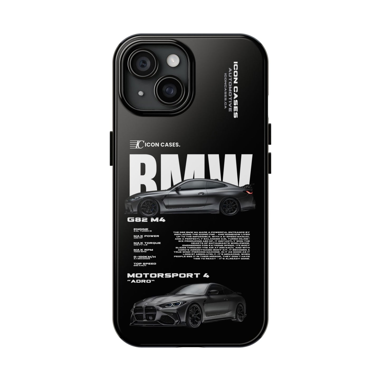 "G82 M4" Black Case Phone Case Icon Cases