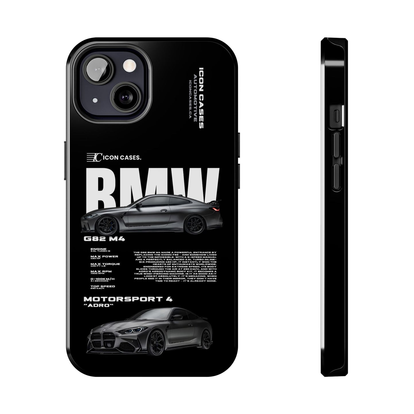 "G82 M4" Black Case Phone Case Icon Cases