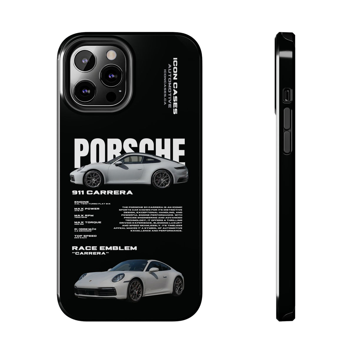 "992 carrera" Black Case
