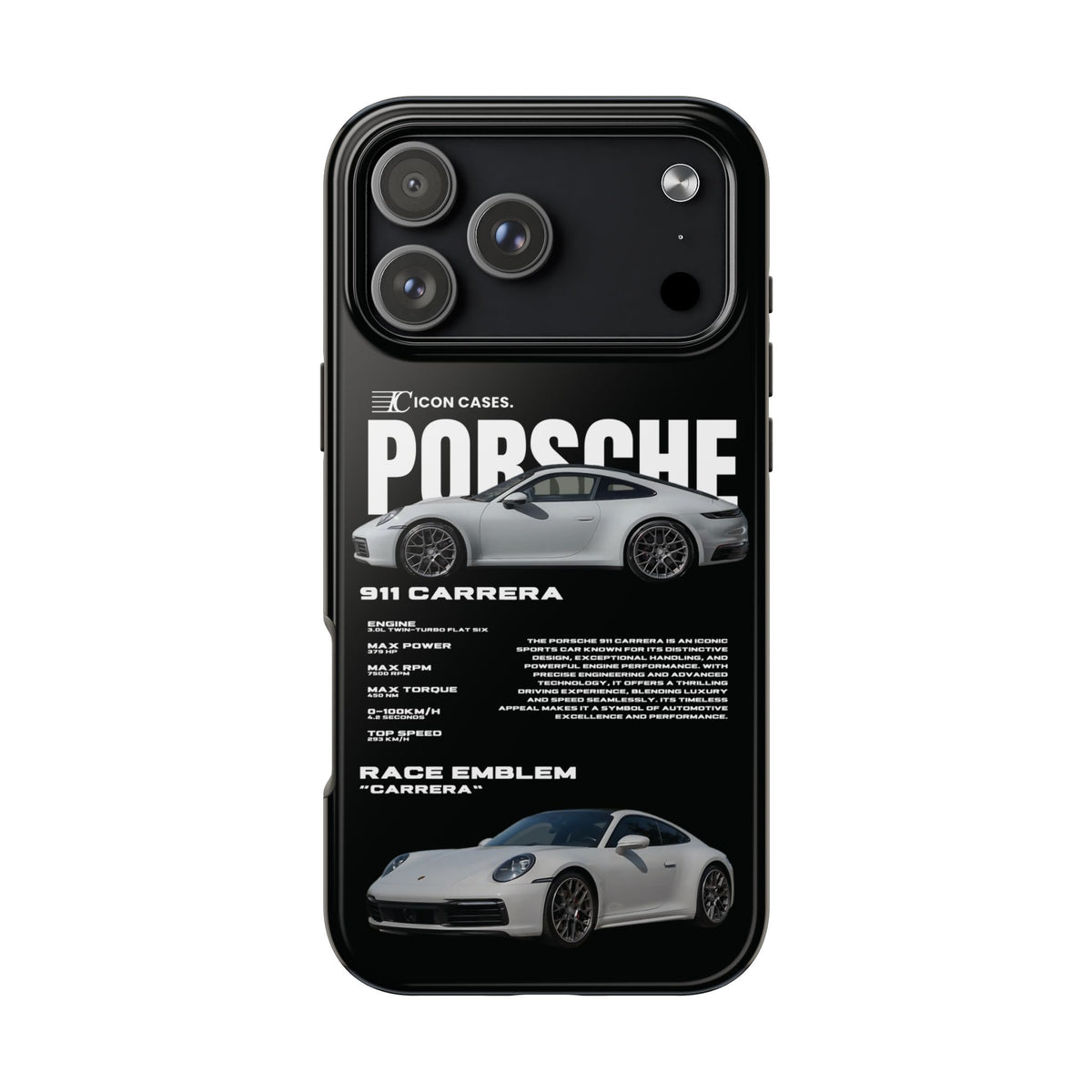 "992 carrera" Black Case